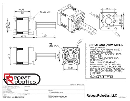 Repeat Robotics Magnum with Motor